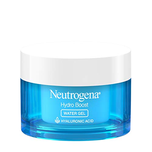 Neutrogena Hydro Boost Hyaluronic Acid Hydrating Water Gel Daily Face Moisturizer for Dry Skin, Oil-Free, Non-Comedogenic & Dye-Free Face Lotion, 1.7 Fl Oz