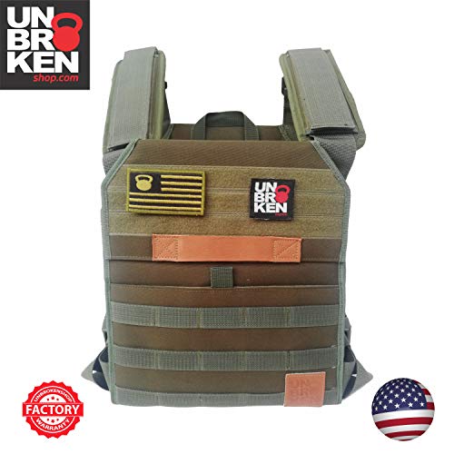 Weight Vest for WOD, Plate Carrier Vest up to 20lbs. Perfect for Crossfit, Gymnastic or Rope climbs.Chaleco Colette