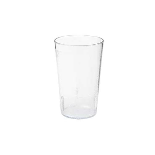 G.E.T. Unbreakable Stackable Restaurant Plastic TumblerCup Set of 12 5 Ounce Clear | For Restaurants and Home, Dishwasher Safe, BPA Free