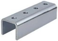 Unistrut P1377EG Electrogalvanized 1/4 Inch Steel 4 Hole U Shape Fitting