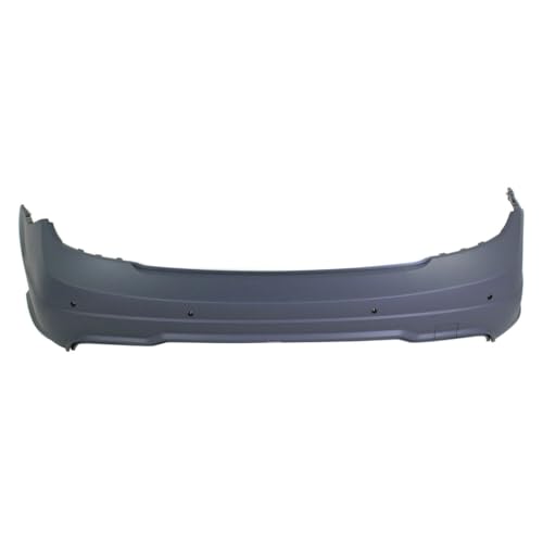 1pc Rear Primed Plastic Bumper Cover Without License Plate Cut-Out for Benz for C250 2012-2015 for C300 2012-2014 for C350 2012-2015 for C63 AMG 2012-2015
