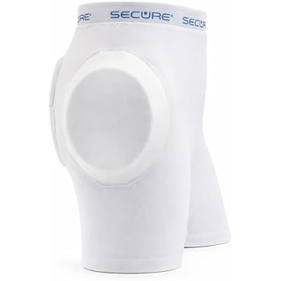 Secure Safety Solutions Hip Protectors for Elderly - Padded Shorts with Removable Tailbone Pad for Fall Injury Prevention, Fracture Protection - Low Profile Impact Absorption Underwear for Men & Women