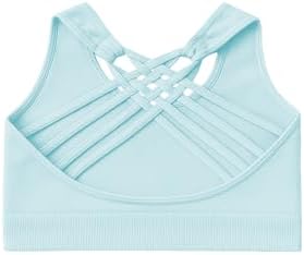 Kurve Girls Seamless Strappy Back Stretchy Crop Undershirt Bra, Made in USA