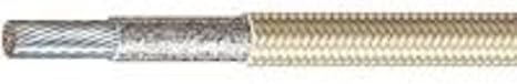 SIBE AUTOMATION High Temperature Wire, 10 AWG (10'), Silver, 7 Strand, 600V, Compatible with Electrical Appliances & Equipment