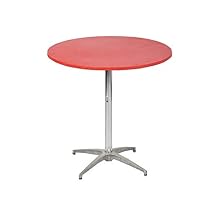 Kwik-Covers 30" Round Fitted Plastic Table Covers, Bundle of 5 (Hunter Green)