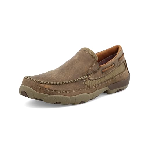 Twisted X Mens Bomber Slip-On Boat Shoe