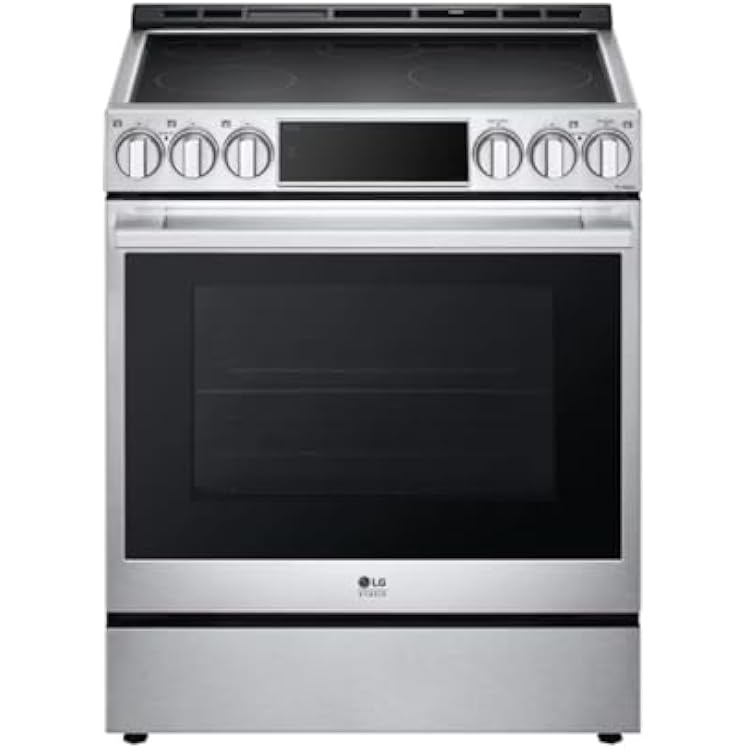 LG Studio 30 in. 6.3 cu. ft. 5-Burner Elements SMART Slide-in Induction Range in Stainless Steel with Air Fry, Energy Star LSIS6338FE