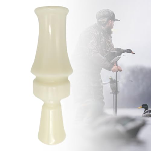 Single Reed Duck Call - Hunting Mallard, Professional Waterfowl Whistle, Great for Family Activities, Kids Play & Pet Interaction, Voice Imitator for Wigeon & More, 1 Pcs White