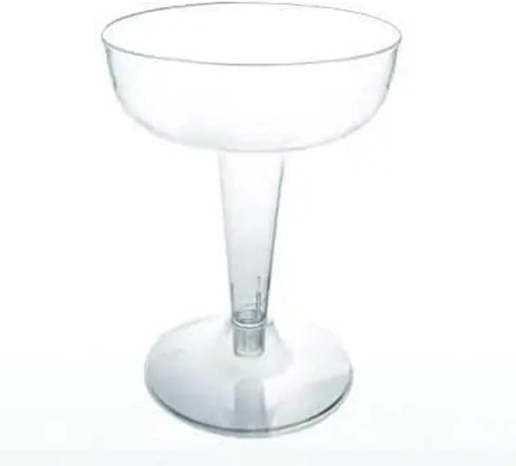 Party Essentials Plastic Champagne Glasses, 20-Count, Clear