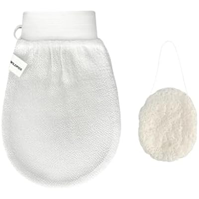 Wildpier Deep Exfoliating Glove and Konjac Sponge Bundle