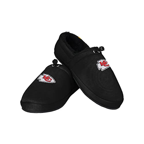 Kansas City Chiefs NFL Mens Big Logo Athletic Moccasin Slippers