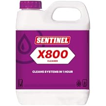 Sentinel - X800 Fast Acting Cleaner 1L, targeted central heating system cleaning inside an hour, restores system efficiency by targeting corrosion debris, ideal for hot and cold systems