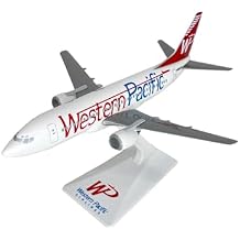 Western Pacific 737-300 1:200 Scale - Plastic Snap-Fit Model Airplane - Collectible Replica of Western Airlines Aircraft - Part# ABO-73730H-011