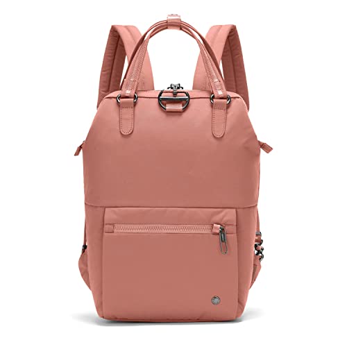 Pacsafe Citysafe CX 11L Anti Theft Mini Backpack - Fits 13 Laptop, ECONYL Rose