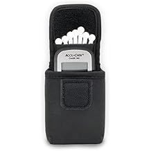 USA Gear Glucose Monitor Case Fits One Touch Verio Meter, Accu-Chek Guid, Metene TD-4116, Lancets, Blood Sugar Test Strips - Blood Sugar Glucometer Pouch with Belt Loop, Carabiner (Pouch Only)