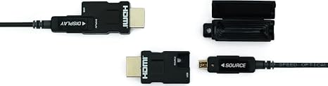 LHM2-PT80 Model LHM2-P HDMI 2.0 80 Meters Detachable Active Optical Cable with TPU Jacket, Transmits HDMI Data Up to 100m (328 feet) Over Hybrid Cable, Supports 3D Contents Transmission