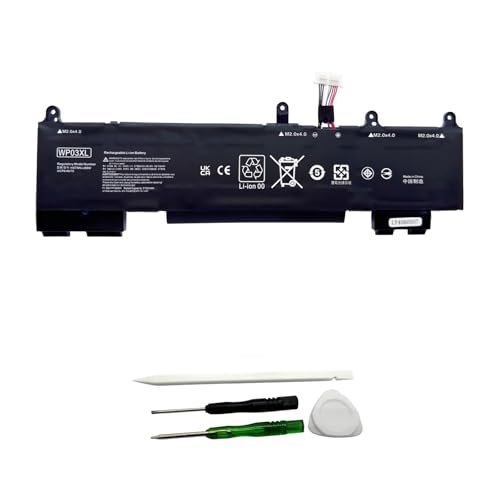 WP03XL 38Wh Laptop Battery Replacement for Hp EliteBook 830 835 840 845 860 865 G9 EliteBook 830 835 840 845 860 865 G10  x360 1040 G9 G10 ZBook Firefly 14 G9  G10 Mobile Workstation Series