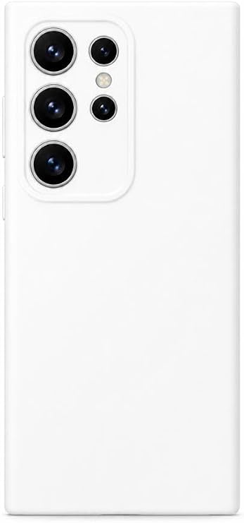 Samsung Galaxy S24 Ultra Uyumlu İçi Kadife Renkli Lansman Kılıf BEYAZ