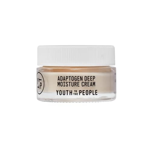 Youth To The People Adaptogen Deep Moisture Cream, Fragrance-free Face Moisturizer, Squalane, Ashwagandha  Reishi Mushroom, Suited for Dry  Sensitive Skin, Vegan