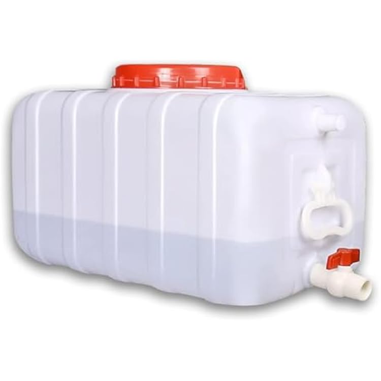 Water Storage Containers Water Carrier Plastic Water Tank with Tap Emergency Water Container 50L80L110L200L Water Bucket Jug for Hiking Camping Driking Outdoors IndoorsSize:110L