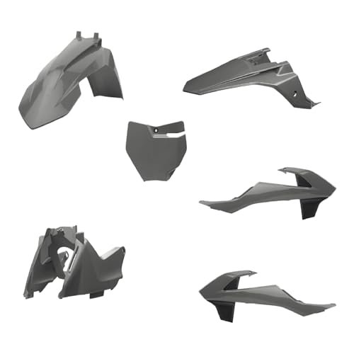 Polisport Motocross MX Replica Plastic Kit for KTM SX65 2016-2023 OEM Quality, Durable, Flexible Nardo Grey