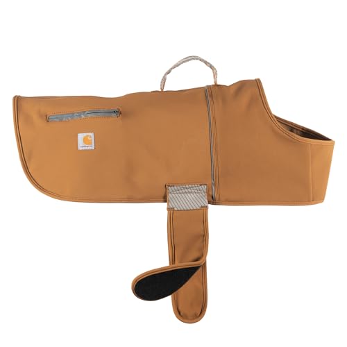 Carhartt Quick Duck Fleece Lined Dog Jac, Water-Repellent Dog Vest, Carhartt Brown, Medium