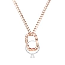 GAVU Ring Holder Necklace for Women, Rectangle Stainless Steel Ring Keeper Necklaces for Women 16"/18"/20"