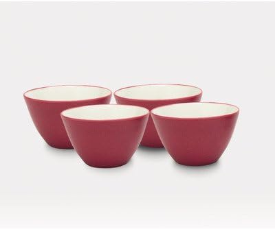 Noritake Colorwave Raspberry Set of 4 Mini Bowls, 4", 7 oz.