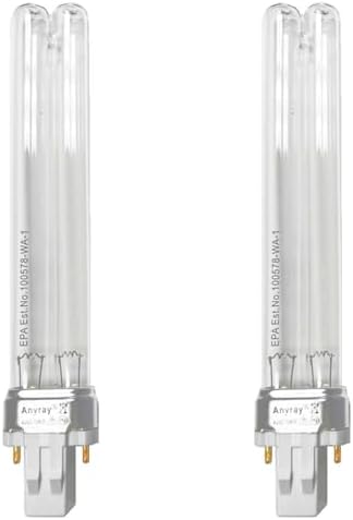 Anyray 2-Bulbs 13W GX23 UV PVHX213 UV Germicidal Replacement Bulbs 13Watt Ultraviole