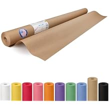 IDL Packaging Brown Kraft Paper Roll 48" x 2160" (180 feet), 30lb Thickness - USA-Made Brown Wrapping Paper for Packing, Moving, Shipping, Crafts, Arts, Party - 100% Recycled Gift Wrap Material