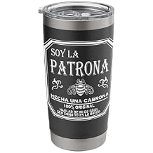 Patrona Girl Mujer Latina Feminista Power, Chingona y Jefa Stainless Steel Insulated Tumbler