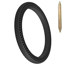 22x1.5 Bicycle Solid Tire, CATAZER 22 Inch Honeycomb Solid Tires 25-470 Airless Puncture-Proof Rubber Tire for Cycling