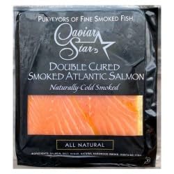 Irish Atlantic Cold Smoked Salmon Thin Sliced, Naturally Smoky Flavor, Premium 8oz Pack