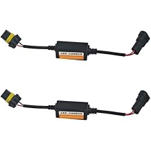 Car LED CAN Bus Decoder, 9005 Load Resistor Turn Signal Harness Adapter, Anti-Flicker Error Decoder Resistor Universal for LED Headlight Tail Light Conversion Kit (9005/9006, 2PCS)