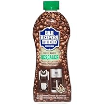 Bar Keepers Friend Coffee Maker Descaler (12 oz) - Removes Mineral Deposits from Espresso Makers and Automatic Drip and Single-Cup Coffee Makers
