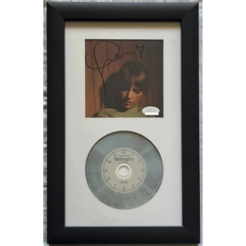 Midnights Baby Blue Signed  Autographed Insert Very Rare Heart! Anti UV Glass & Framed!