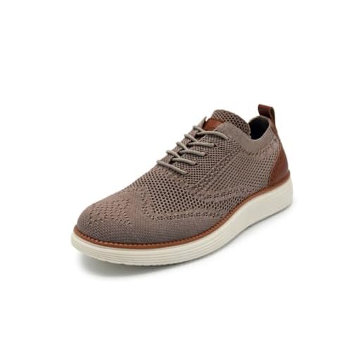 AKADEMIKS Mens Olney Wingtip Knit Oxford, Sleek Breathable Dress Shoes