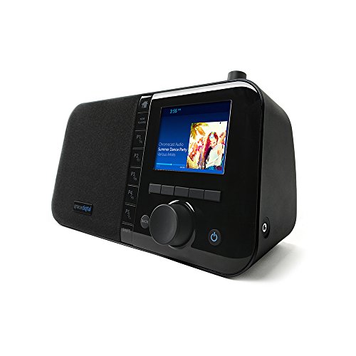 Grace Digital Mondo Wireless Smart Speaker and Internet Radio with Wi-Fi  Bluetooth and 3.5 Color Display