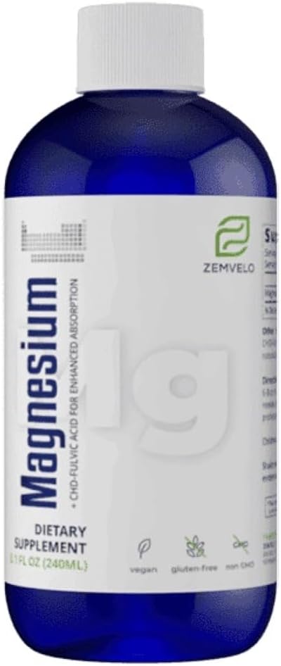 Liquid Ionic Natural Magnesium | 96 Day Supply | Longevity and Wellness | Mood Support | Restful Sleep | Muscle Support | 96 Day Supply, Supports Longevity & Wellness