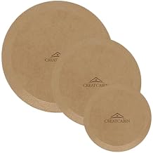 CREATCABIN 3 Pcs Round Pottery Molds Ceramics Plate Forming Molds 3 Size Wooden Pottery Forms Clay Pottery Molding Tools MDF Ceramics Dish Plate Slump Mold for Handbuilding Plates DIY Craft Supplies
