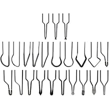 Pyrography Tips Replacement Wood Burning Tips,Assorted Pyrography Wire Pen Nibs for 60W Pyrography Wood Burning Kit,Pyrography Machine Accessory Tool,23 Pieces