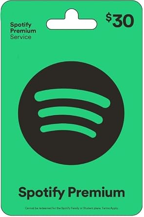 Spotify Physical Gift Card - $30