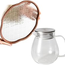 Glass Serving Tray and Glass Teapot