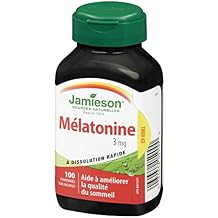 Melatonin Fast Dissolving 3mg 100 Sublingual Tablets by Jamieson