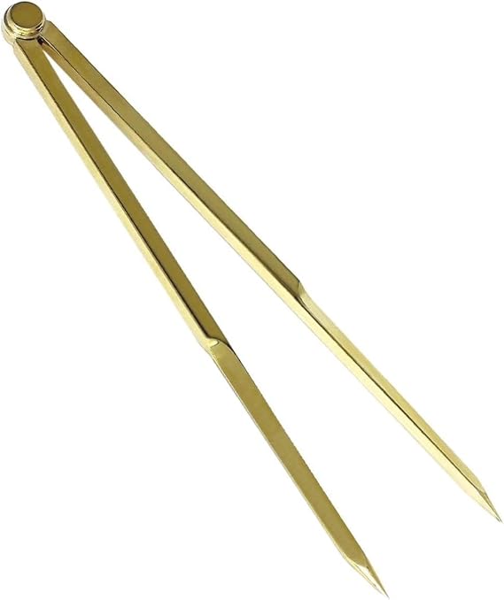 Brass 8 Inch Adjustable Brass Divider Compass Drafting Tool nagivitation Compass