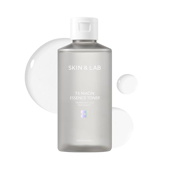 [SKIN&LAB] TX Niacin Essence Toner, 3% TXA+ 5% Niacinamide, Dark Spot Care Hydrating Facial Toner, Dark Spot Korean Skincare, lightweight, watery texture, Silicone Free, 6.76 fl. oz.