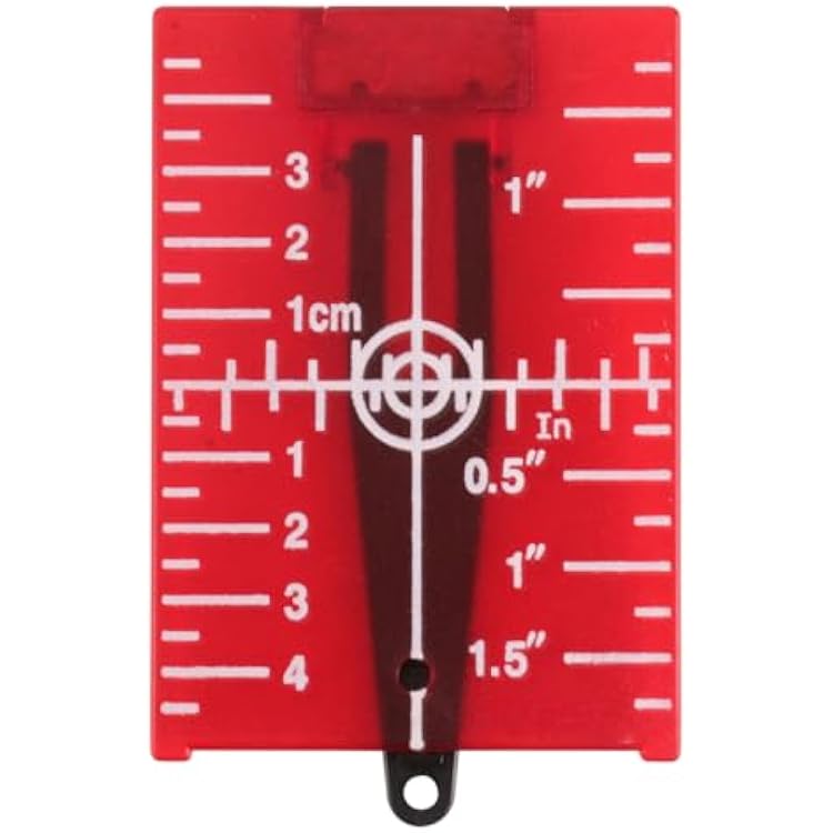 Lasers Targets, Magnetic Floor Laser Target Plate Card with Stand, Laser Target Card for Lasers Line Targets, Lasers Levels Hunting Shooting Targets Accessories Red