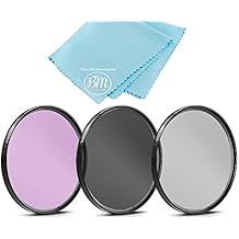 37mm 3 Piece Filter Kit (UV-CPL-FLD) for Canon HF W10, HF W11, Olympus Pen E-PL10, OM-D E-M10 Mark IV, Panasonic DC-G100, Lumix G X Vario PZ 14-42mm, Lumix G 42.5mm, Lumix G Vario 12-32mm Lens