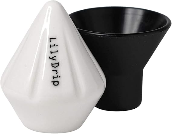 Ceramic Pour Over Coffee Maker Set Makes Coffee Taste Better, Hand Drip Coffee Maker Brews More Evenly with Better Extraction, Coffee Dripper Set Fits V60, Origami - STARFLOWER
