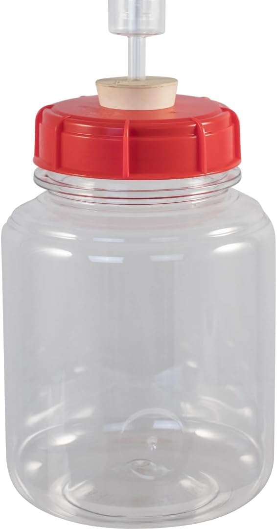 Fermonster 7 Gallon Wide Mouth Plastic Fermenter with Spigot, Stopper, Air Lock